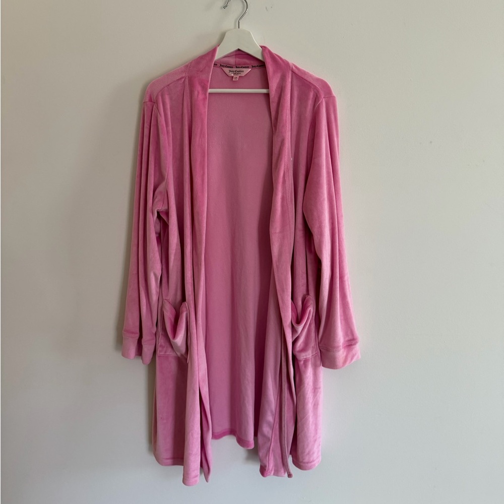 New Juicy Couture Vibrant Pink Robe